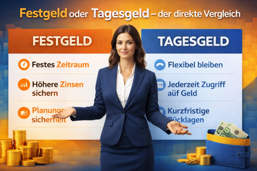 Festgeld oder Tagesgeld