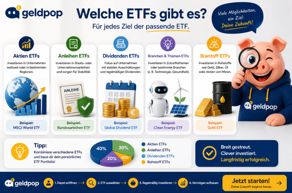 Welche ETFs gibt es
